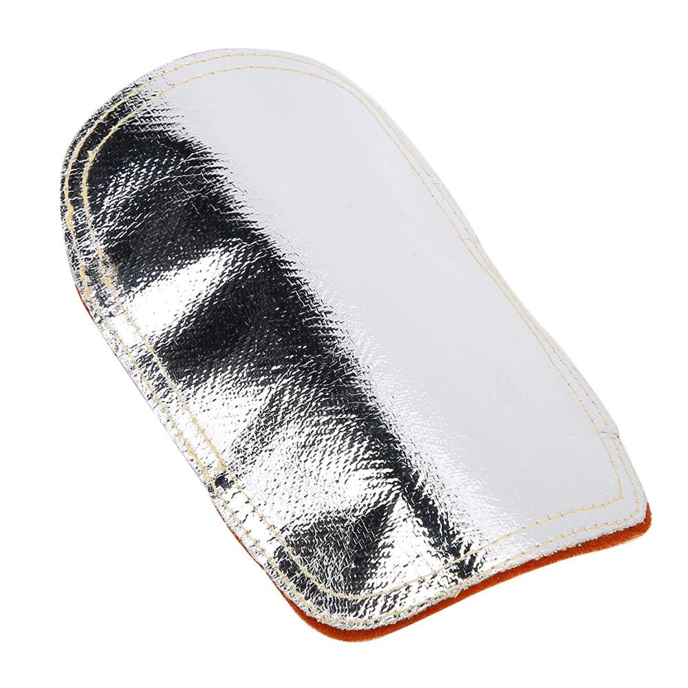 Welding Gloves Pad Heat Wrap Split Cowhide Leather Aluminized Back 8.3" Industry