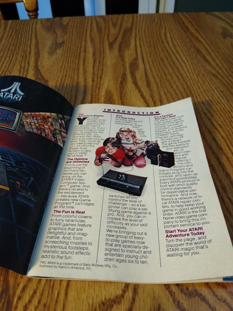 Atari 2600 Video Computer System Catalog 49 Games 1982 Vintage Original