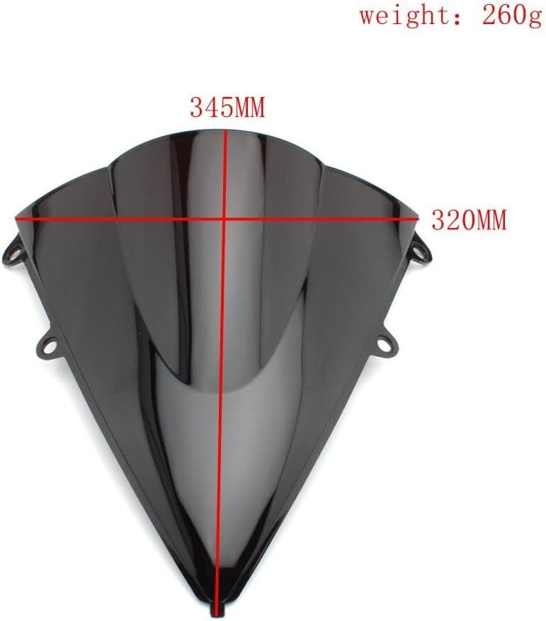 SMOKE DOUBLE BUBBLE WINDSCREEN WINDSHIELD FOR 2012-2016 HONDA CBR1000RR