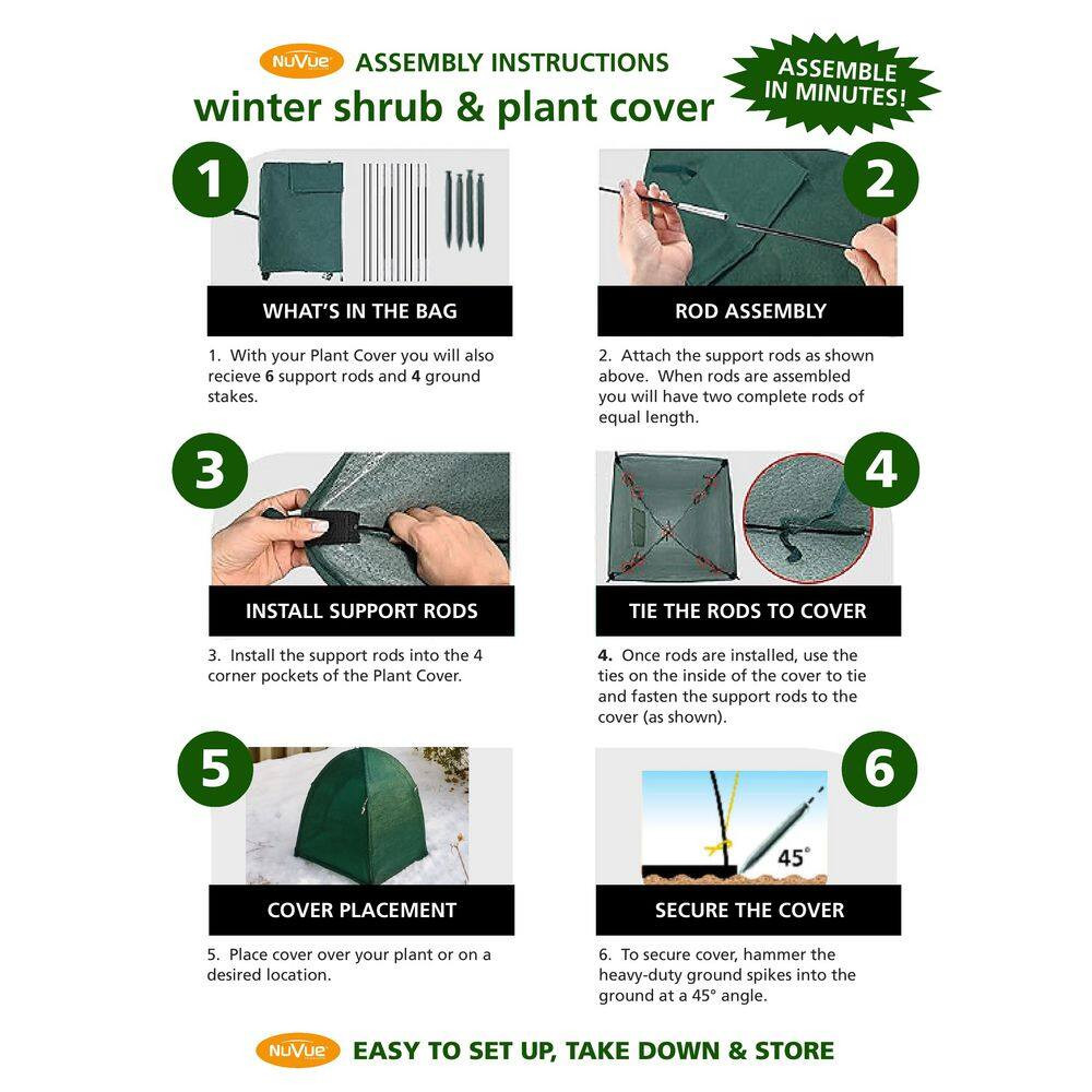 22 In. Winter Shrub Covers Pop-Open (2-Pack)