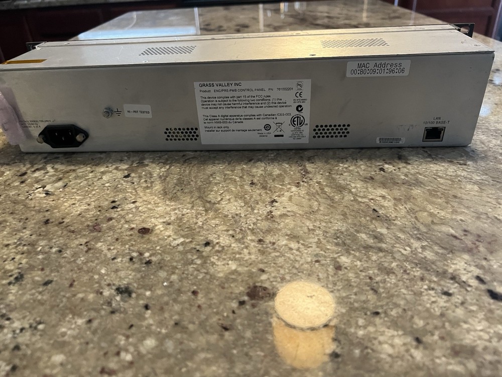 Grass Valley Paging Multi Bus Control Panel Encore/Prelude PMB