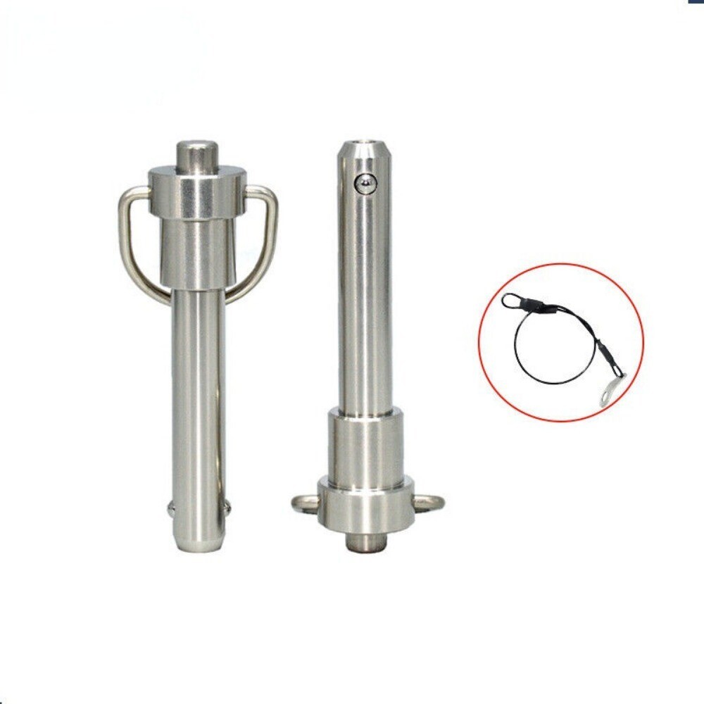 1p Quick Release Pin Bolt Ball Head Quick Lock Pin Plug w/Ring Handle Pull Steel
