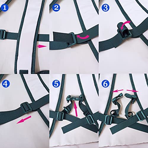 Tenalleys 2 Pieces Backpack Chest Strap Adjustable Chest Harness Backpack