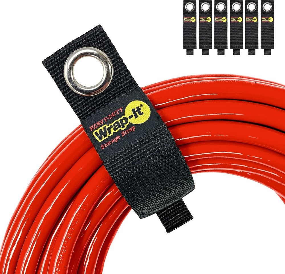 Versatile 10-Inch Heavy-Duty Storage Straps, 6-Pack for Efficient Organization