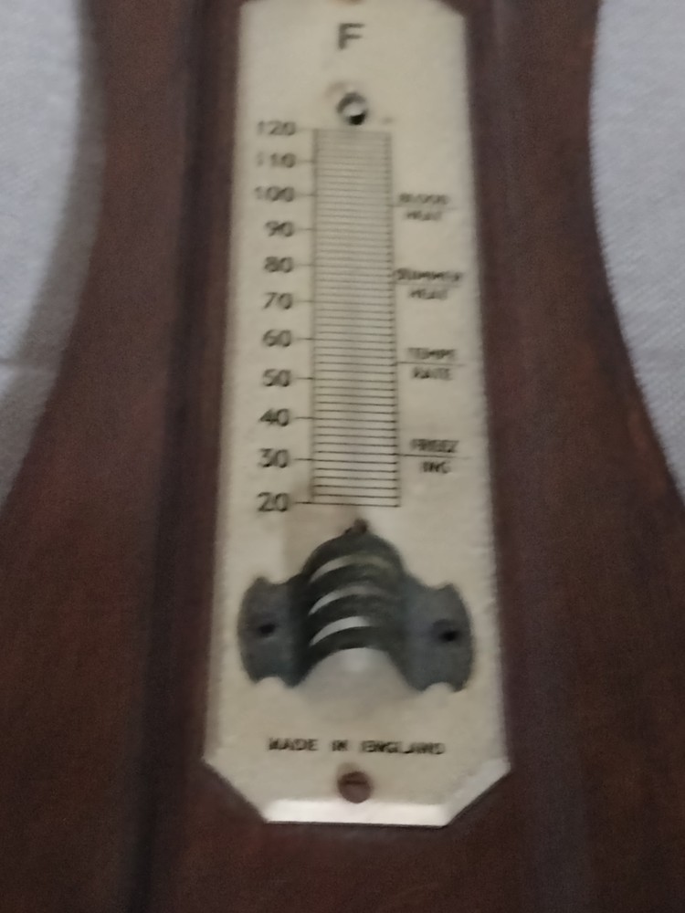 Vintage British Barometer - Missing Thermometer