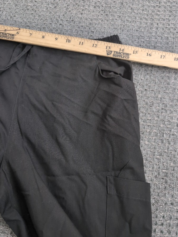 REINA UNIFORMS Scrub Set Black & Gray Large Top Medium Pants