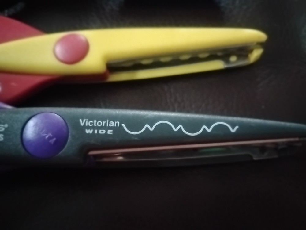 Three Pairs Of Scrapbooking Scissors