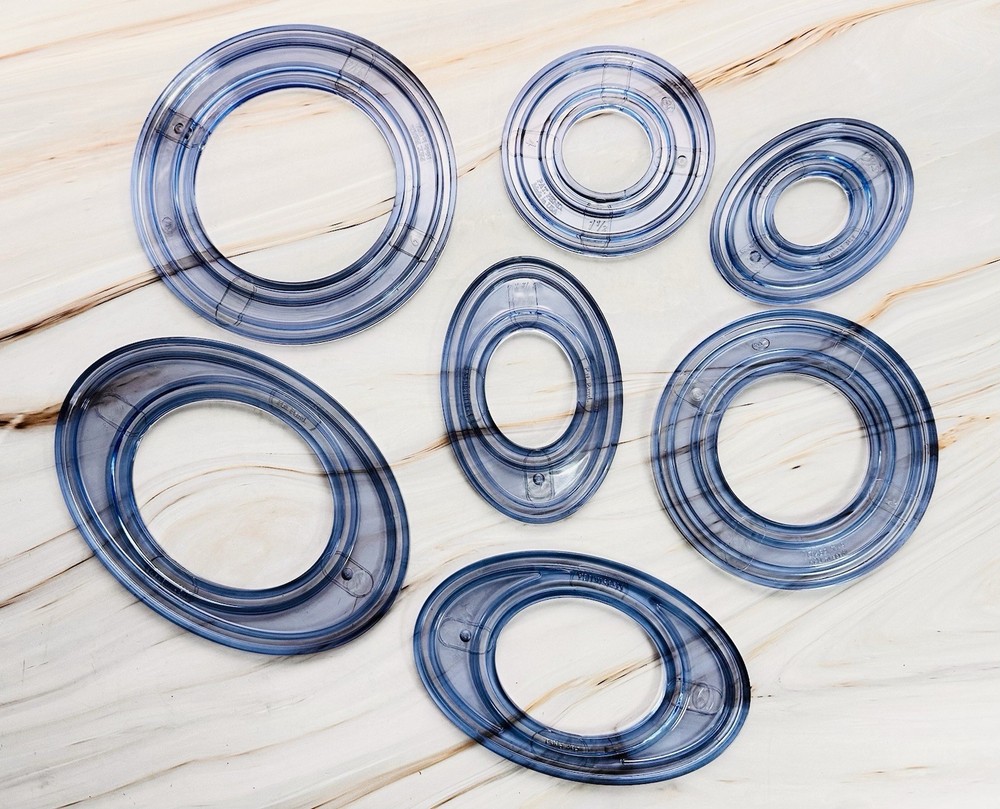 Creative Memories Custom Cutting System Patterns Templates Circles & Ovals 7pc