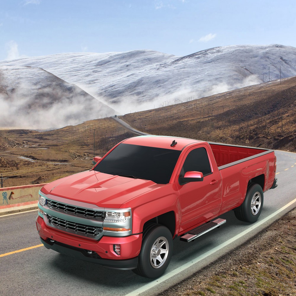 6" Nerf Bars Side Step Running Board For 19-22 Silverado Sierra 1500 Regular Cab