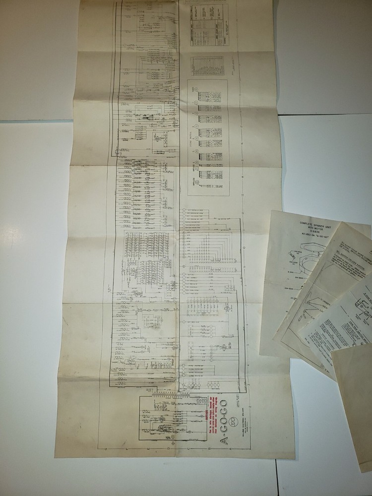Williams A-GO-GO Original Pinball Schematic