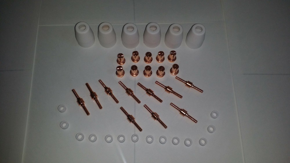 REBOOT RBC-6000D CONSUMABLES 40PCS COPPER EXTENDED FOR PLASMA CUTTER