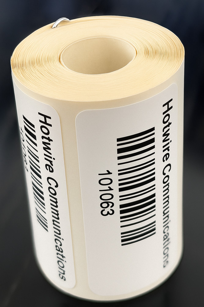 Durable Asset Tags - Sequential Barcoded - Custom - 1.5" x 3/4"