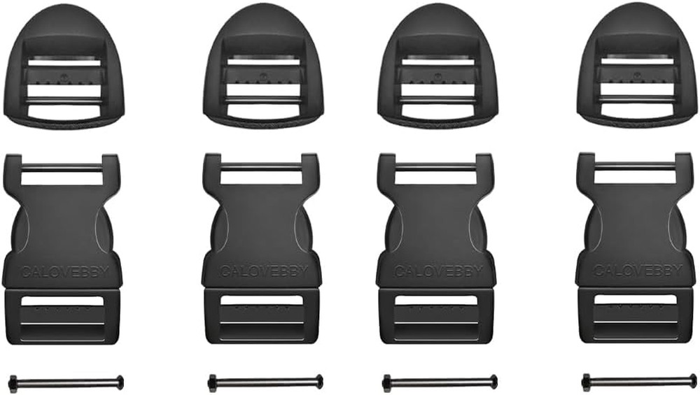 1" Buckle Quick Side Release Buckle,Adjustable No Sewing Clip,Plastic Replacemen