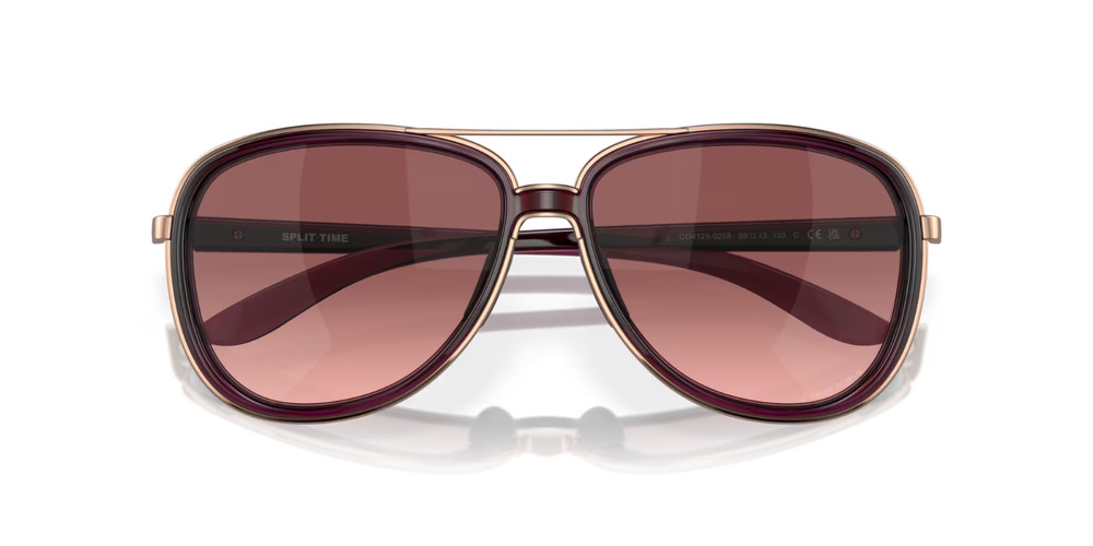 Oakley Sunglasses Split Time OO4129-0258 Crystal Raspberry / G40 Black Gradient