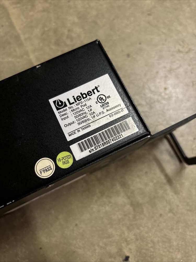 Emerson Liebert Micropod AC Power System MP2-115A
