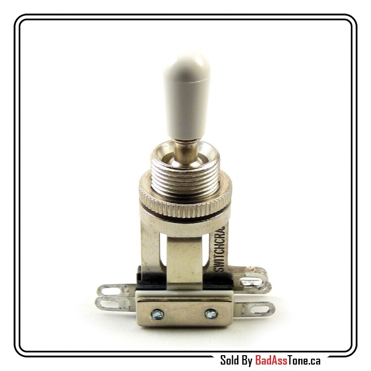 Switchcraft 3 way Toggle Switch - Short Body - White Genuine Switchcraft Tip