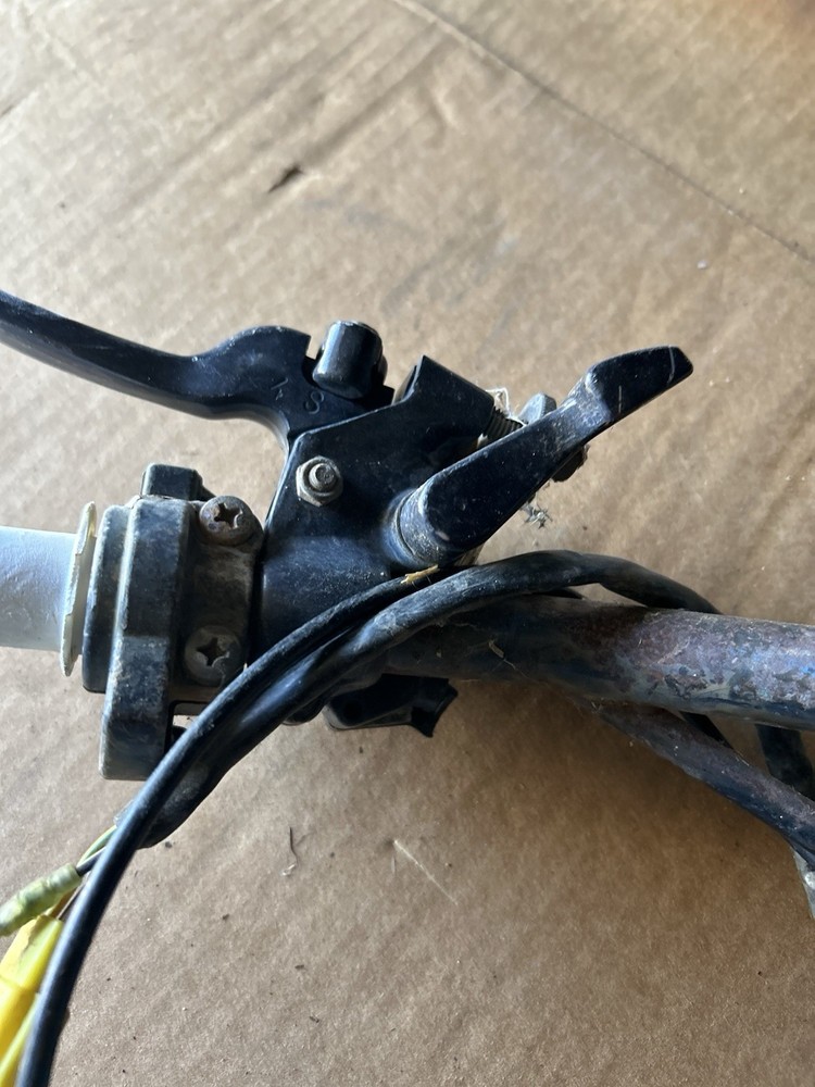 Suzuki Lt80 Handlebars And Switch Thumb Throttle Cable OEM Untested