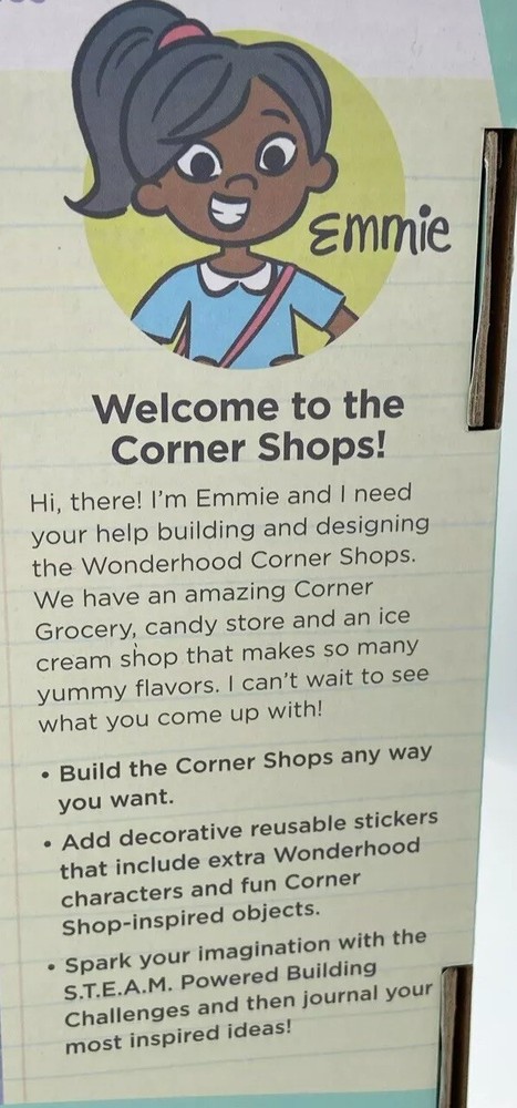 NIB MindWare Wonderhood Corner Shops Creativity STEM Building Activity Designing