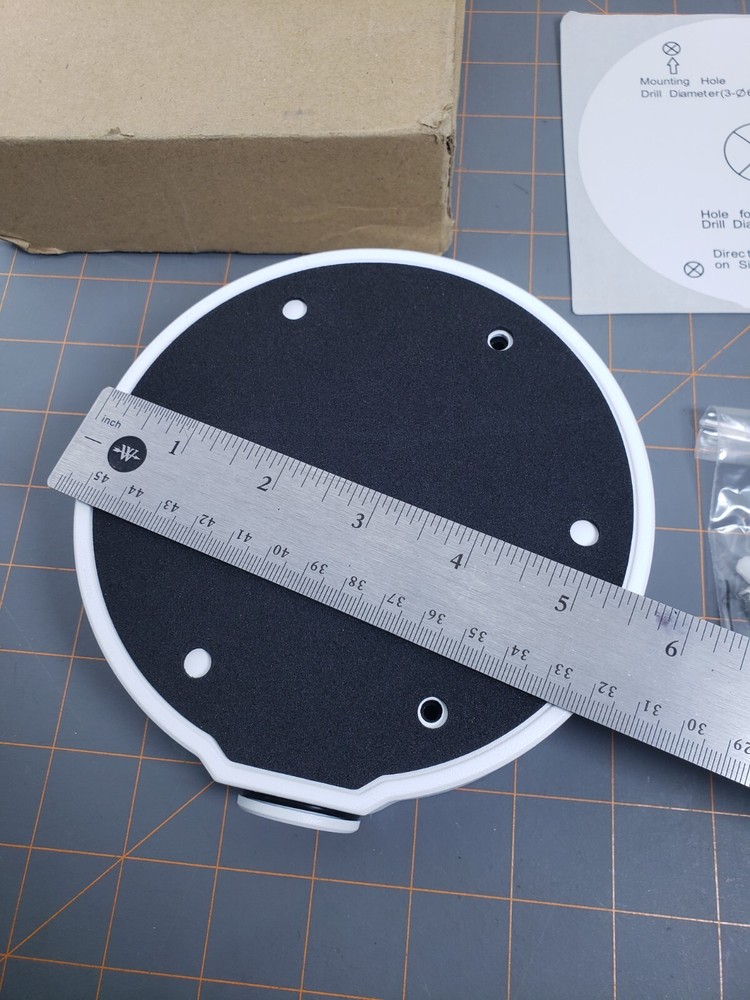 White Universal Junction Box Mount for IPC323X Series Fixed Dome