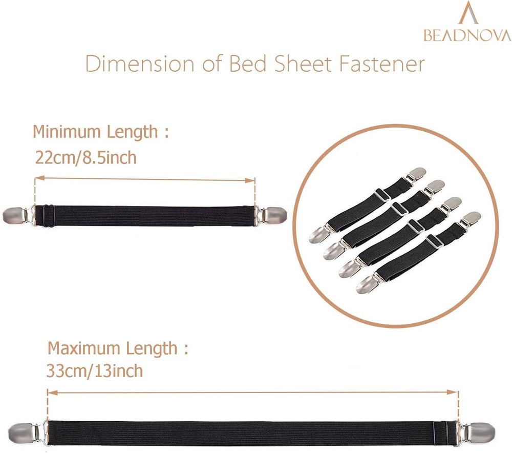 Fitted Bed Sheet Corner Gripper Clips