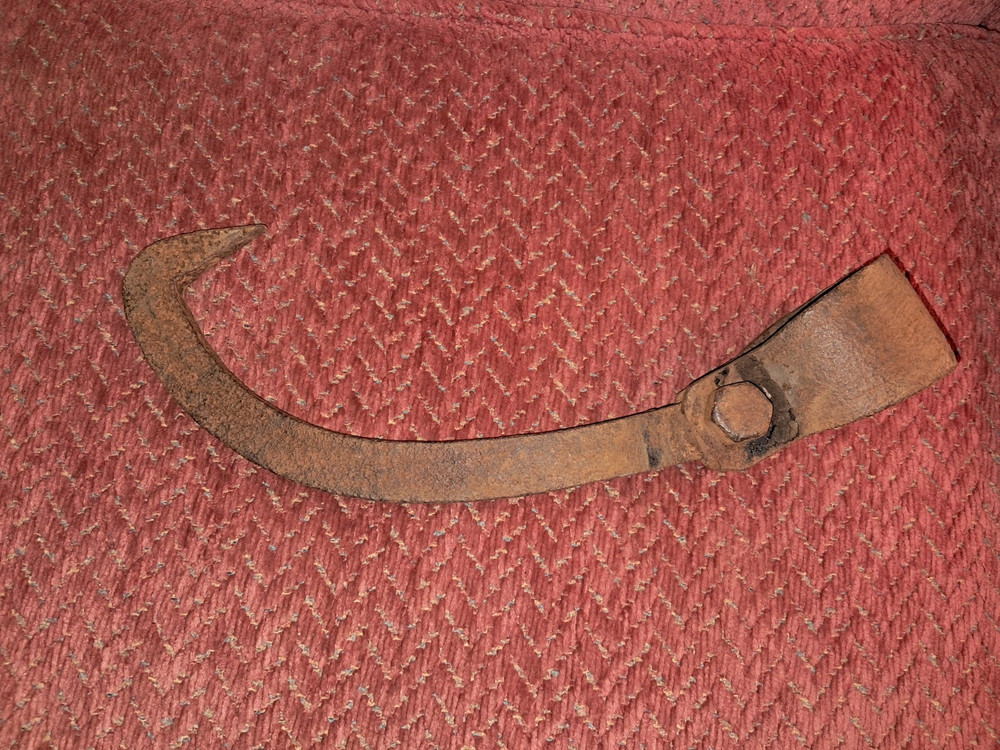 Vintage Logging Cant Hook Head, Lumberjack Rustic Decor Log