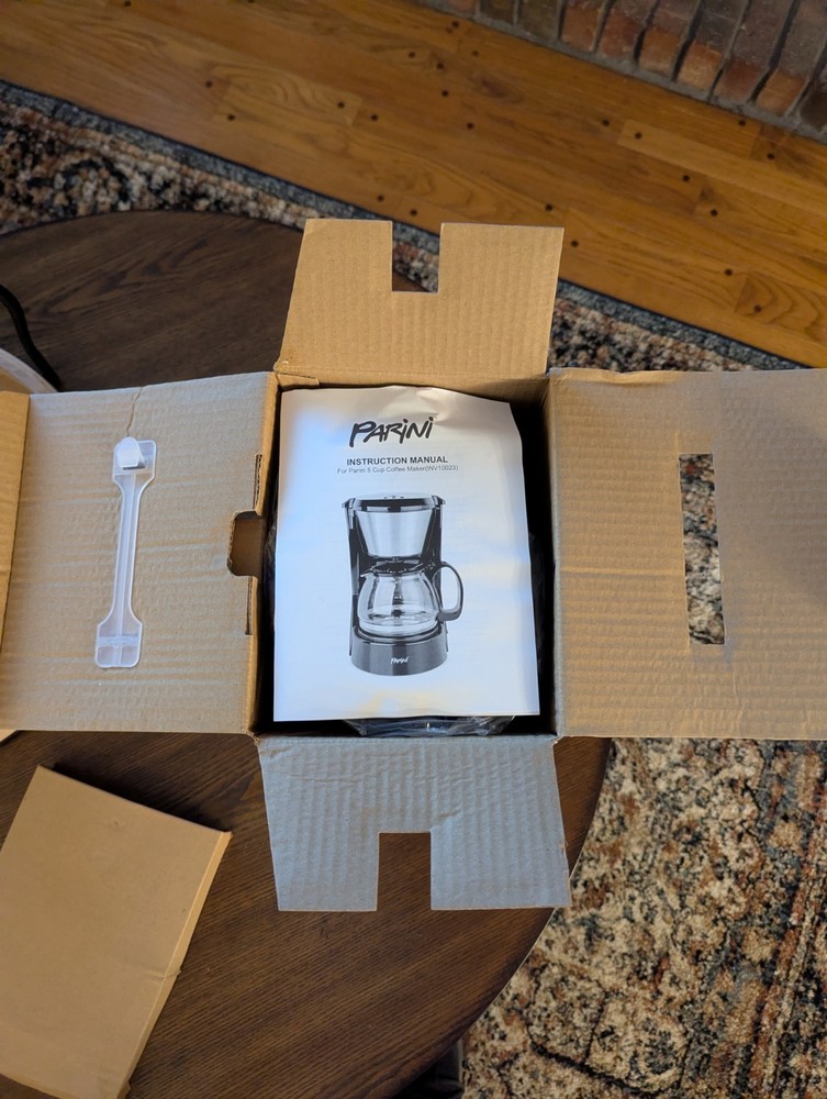 Parini Cookware Compact 5-Cup Coffee Maker, Pause Function (New)