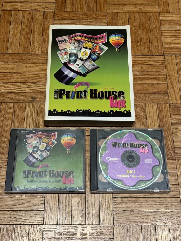 Corel Gallery Magic Clip Art Images (PC, CD-ROM) Windows w/ Manual