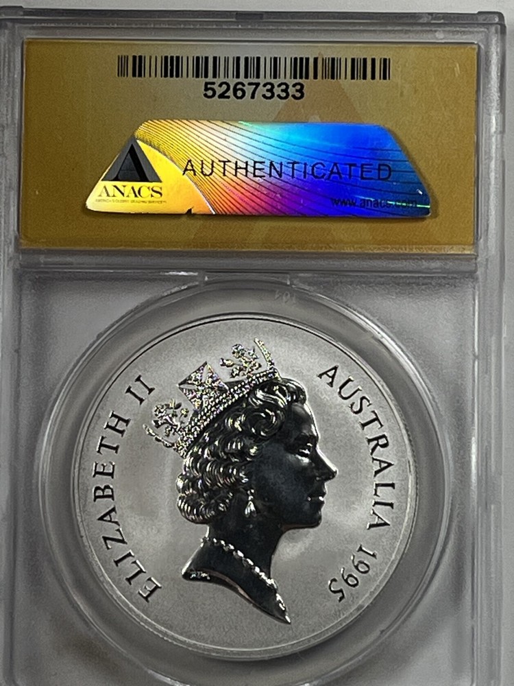 1995 C Australia Kangaroo Silver Dollar : ANACS MS69DCAM
