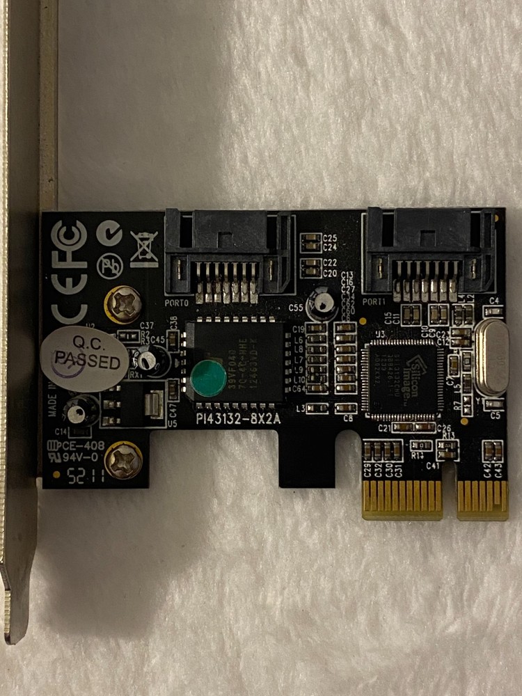 Dual Profile PCI Express 2-Port SATA II Controller Card