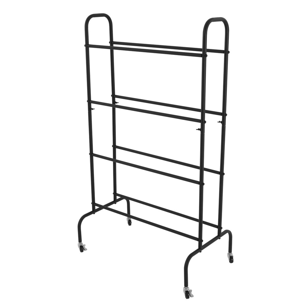 4 Tier Rolling Printer Filament Storage Rack, Filament Spool Holder with Wheels