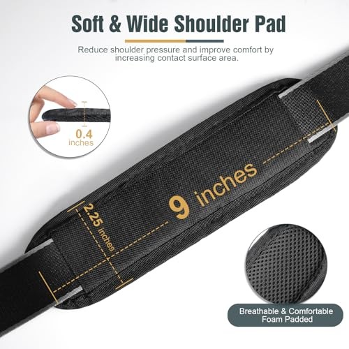 57.1 Inch Shoulder Strap Replacement, Adjustable Laptop Bag Strap with Thick