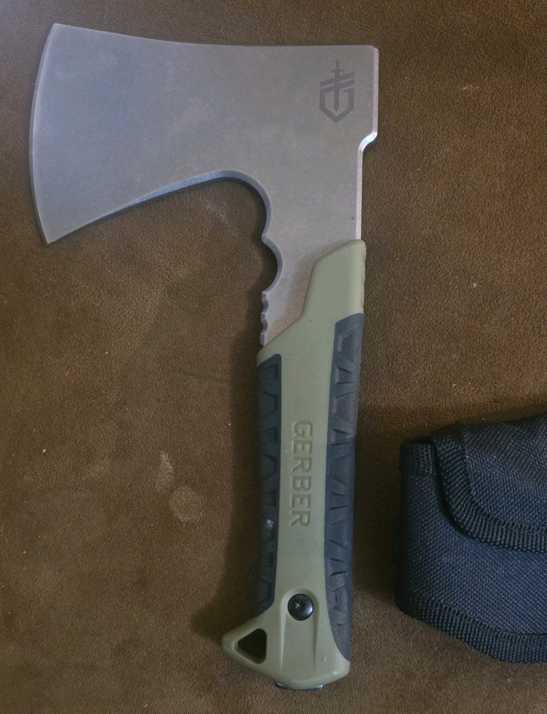 Gerber Pack Hatchet - with Sheath, Camping Hatchet, Sage Green