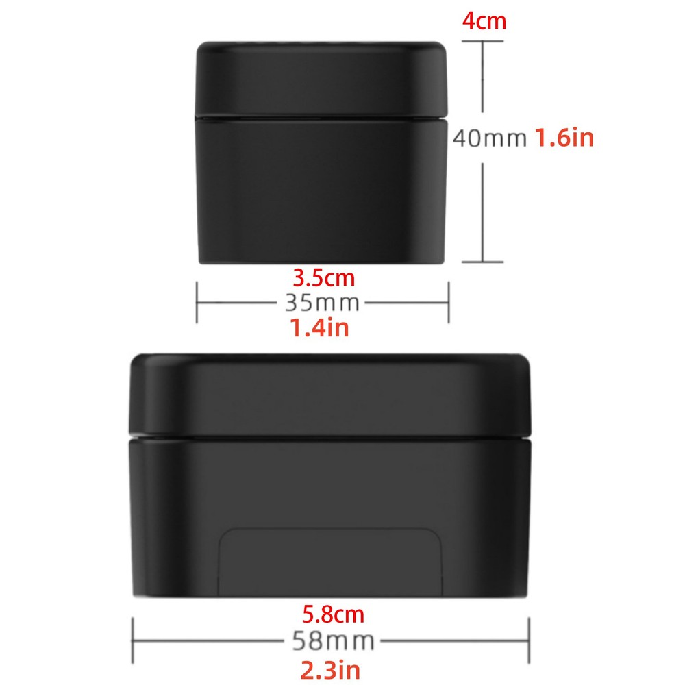 Black Remote Control Scrolling Ring With Charging Compartment Versatile Tool