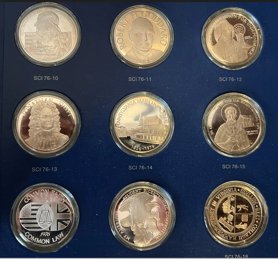 1976-Franklin Mint Special Commemorative Issues of First Addition Proofs