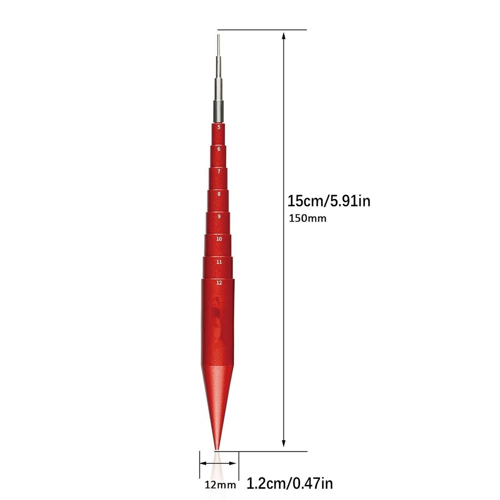 1-12mm Step Roller Multi-Segment Reel with Scale Spring Wire Hook Model DIY Tool