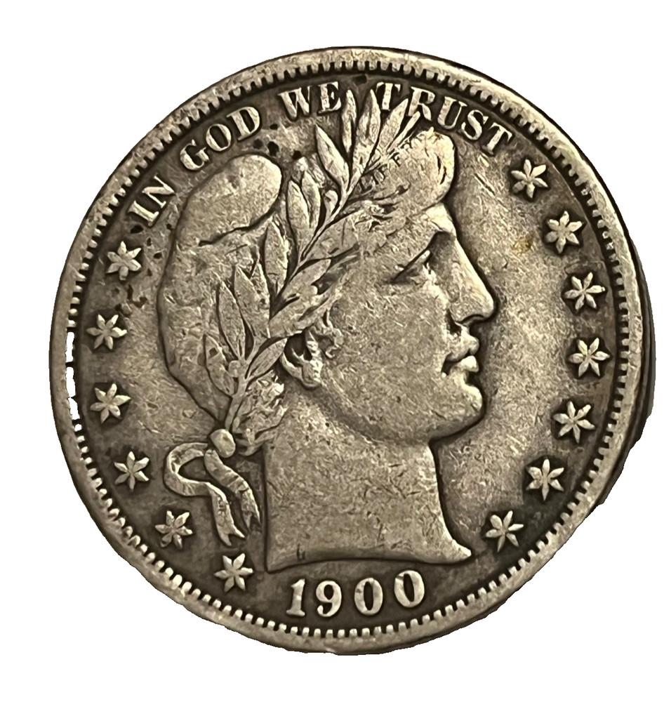 1900-s  Barber Half dollar ,  very  Fine
