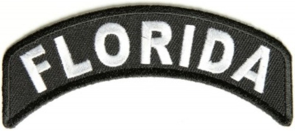 Florida Mini Rocker Motorcycle Patch Biker Patch