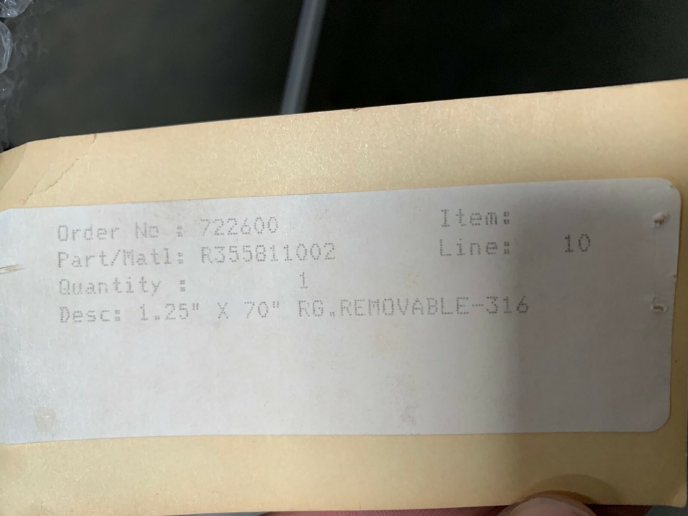 Lightnin R355811002 Stainless 316L Steel Mixing Rod / Impeller Shaft, 70"