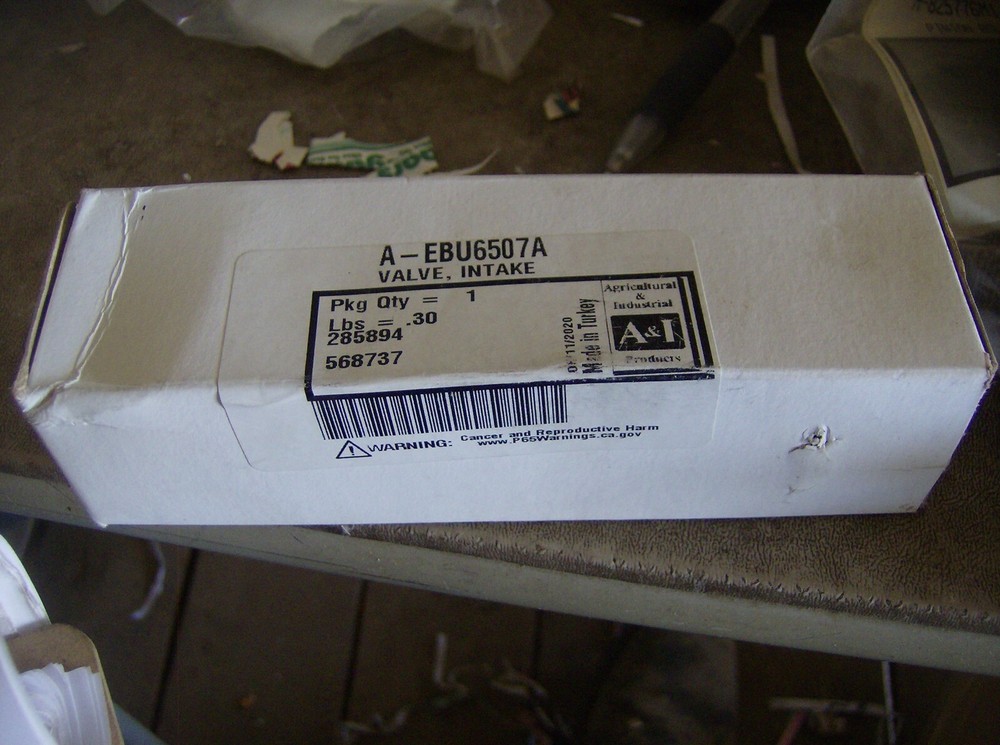 EBU6507A INTAKE VALVE