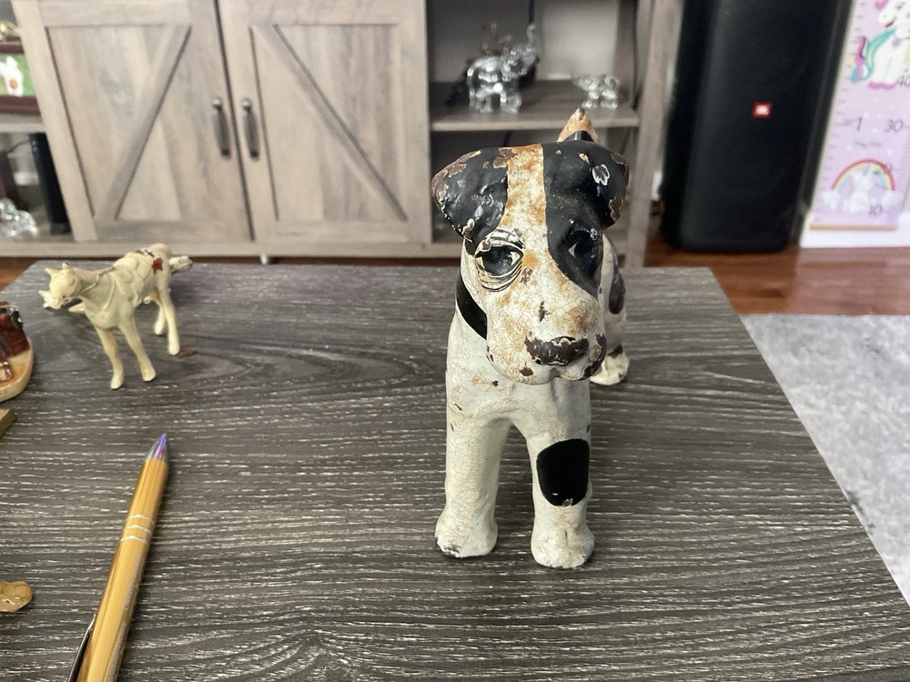 Vintage Cast Iron Fox Terrier Doorstop
