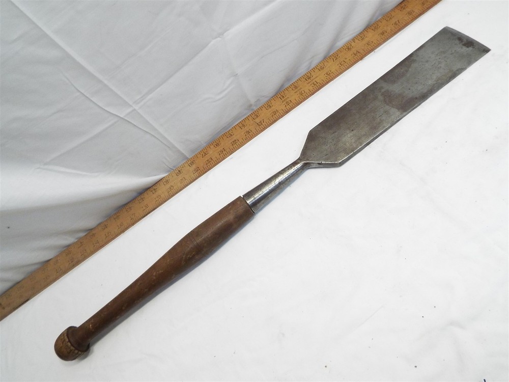 Early Riverside Tool Co Slick Chisel Timber Framing 3" Boat Makers Nice Handle