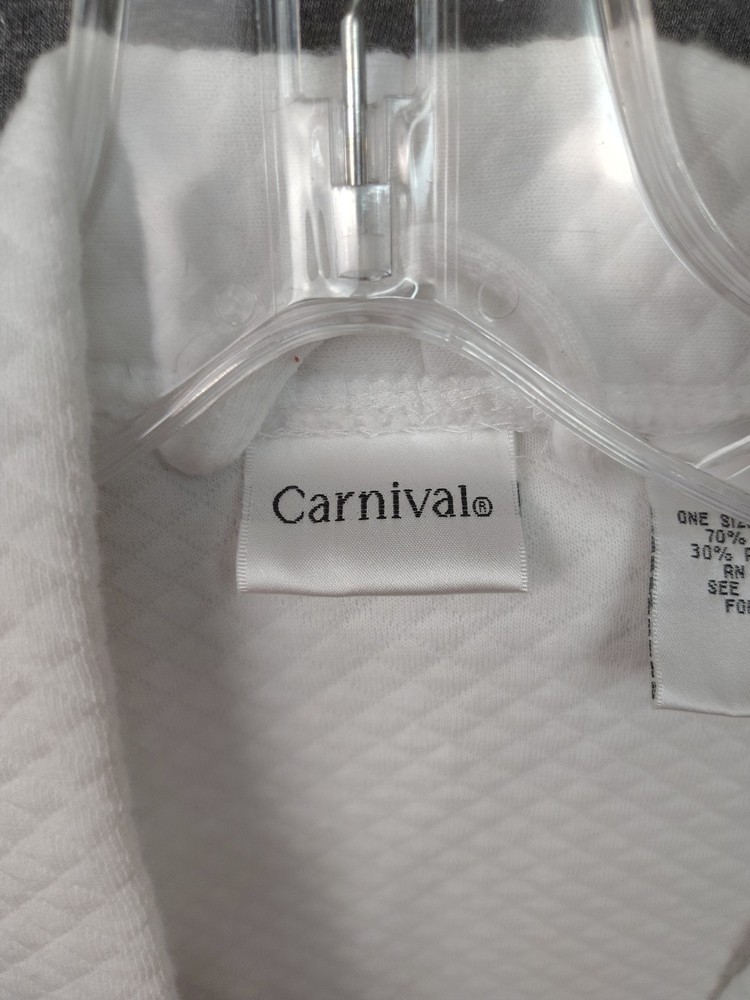 Robe Carnival Ships Souviner White Diamond Pattern Coordinated Tie Embroidery
