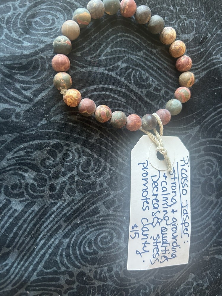 Picasso jasper Crystal Bracelet Metaphysical