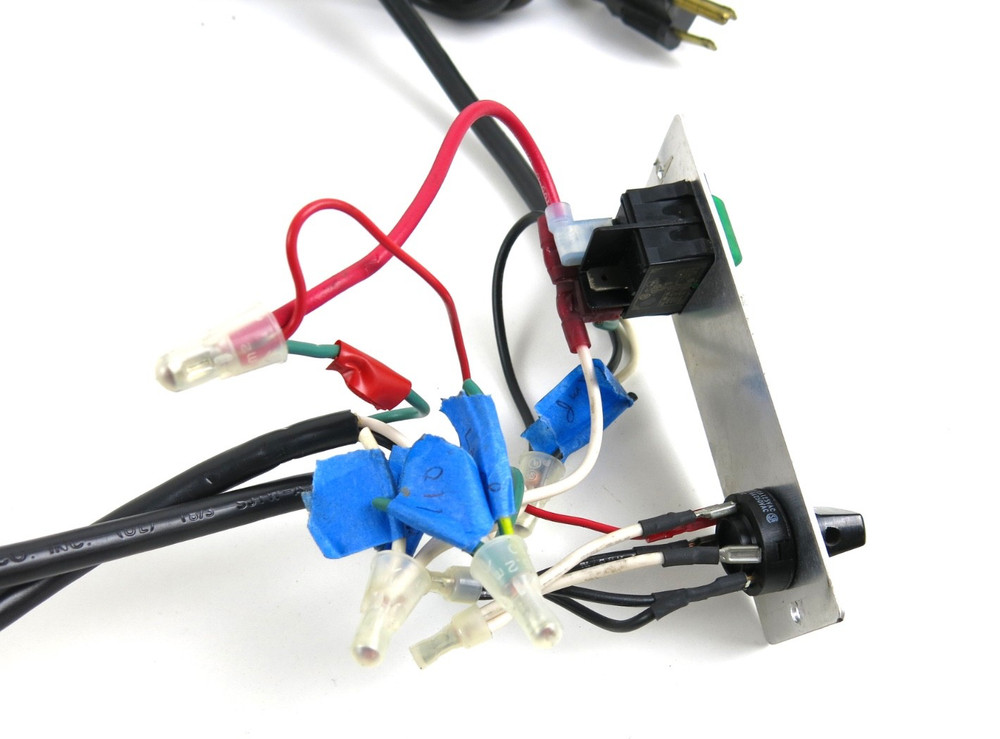 Darex E-90 End Mill Sharpener Motor, Switch & Wiring Assy