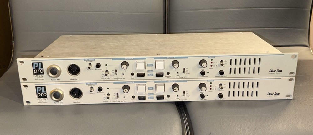 Clear-com PL Pro MS-232 Main Station 2 Channel Intercom, (1) Unit