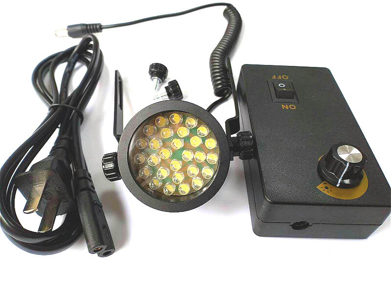 90-240V 28 LED Lamp Beads Angle Brightness Adjustable Microscope Llight Source