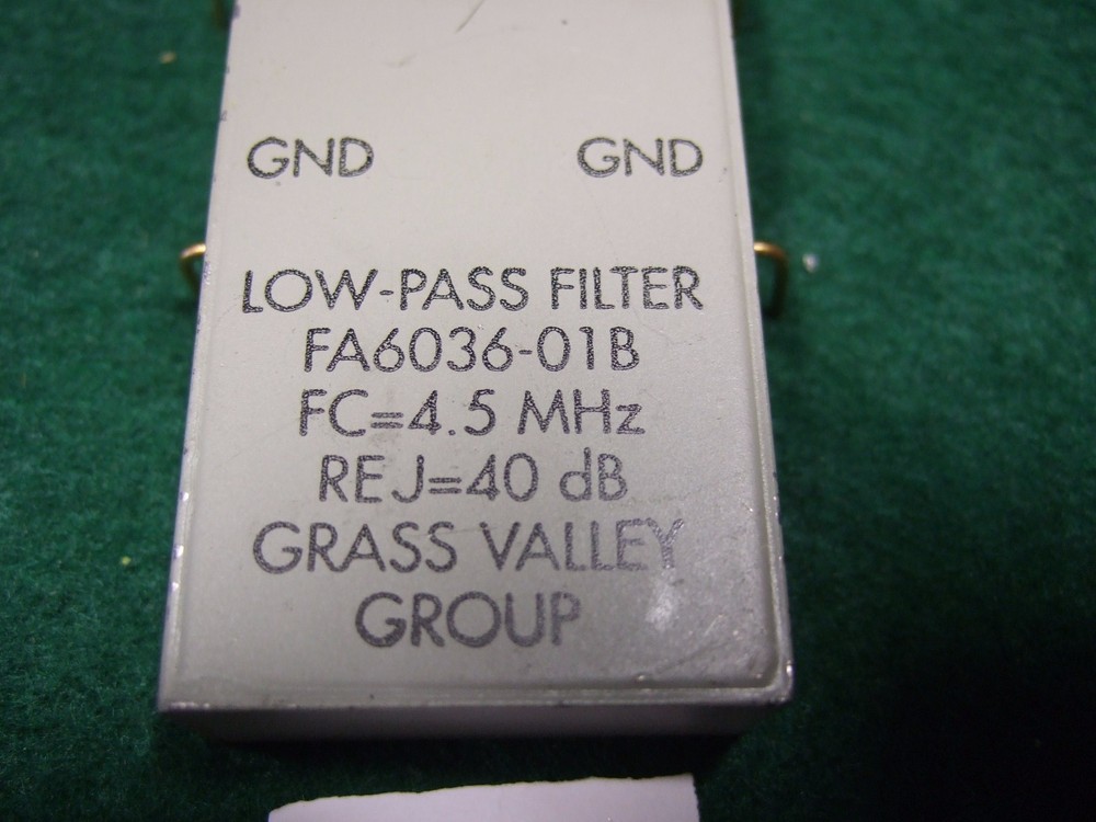 Grass Valley Group FA6036-01B 4.5 Mhz Low Pass Filter