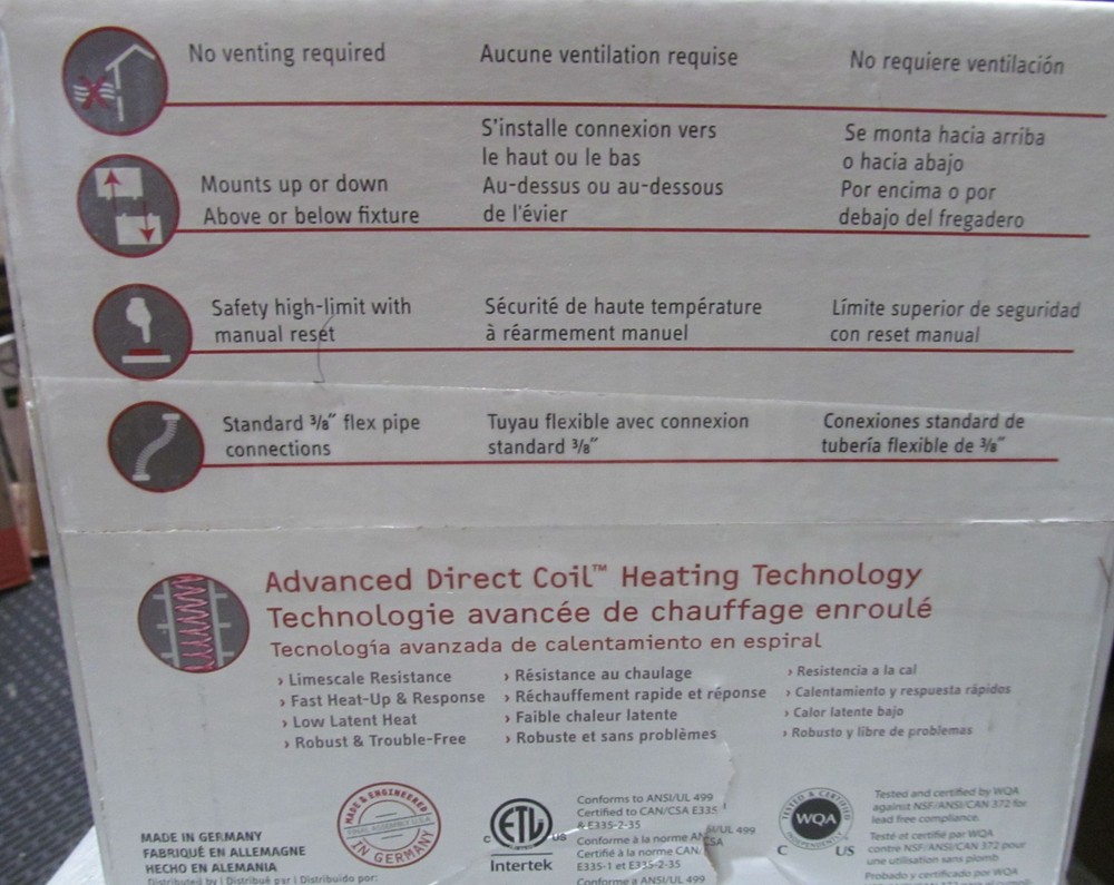 Stiebel Eltron 220817 5.7 kW 240V Mini 6-2 Mini Singl Tankless Elec Water Heater