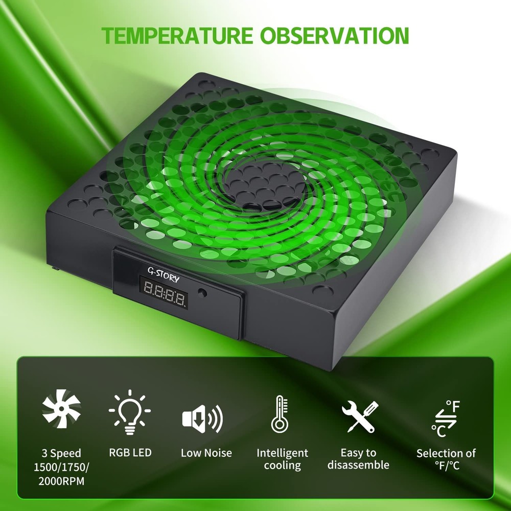 Temperature-Controlled Cooling Fan Xbox Series X