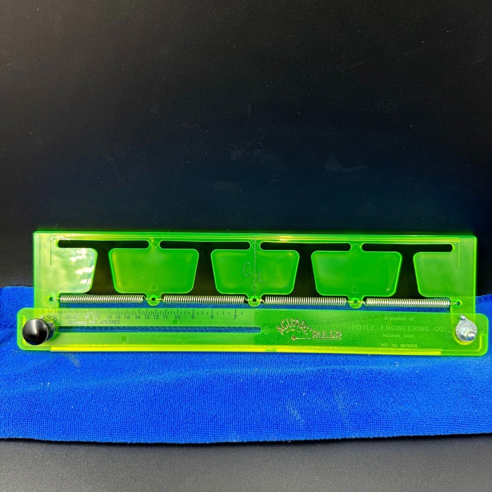 Vintage Hoyle Engineering Acu-Arc Ruler w/ Original Box Drafting Tool